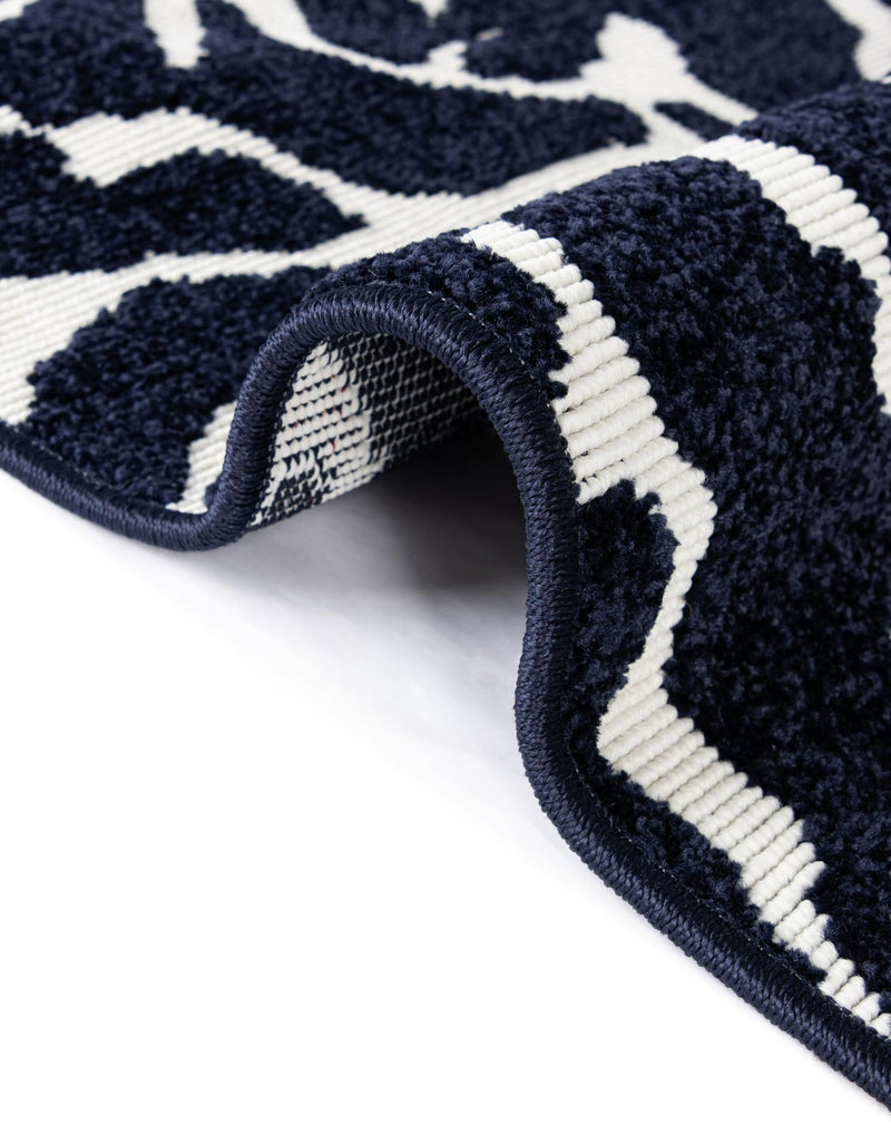 Catalina Cove Outdoor Collection Area Rug -  DelMar Rectangle Navy Blue  lifestyle 34