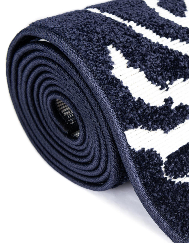 Catalina Cove Outdoor Collection Area Rug -  DelMar Rectangle Navy Blue  lifestyle 38