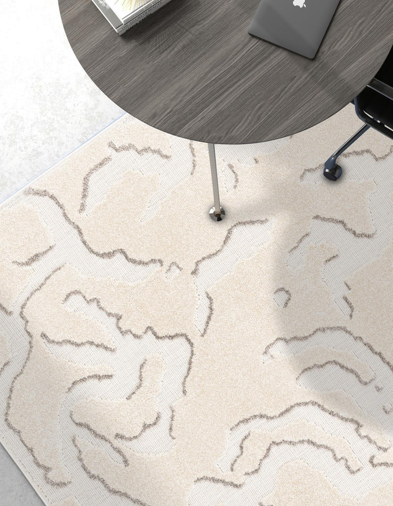 Catalina Cove Outdoor Collection Area Rug -  DelMar Rectangle Beige and Ivory  lifestyle 21