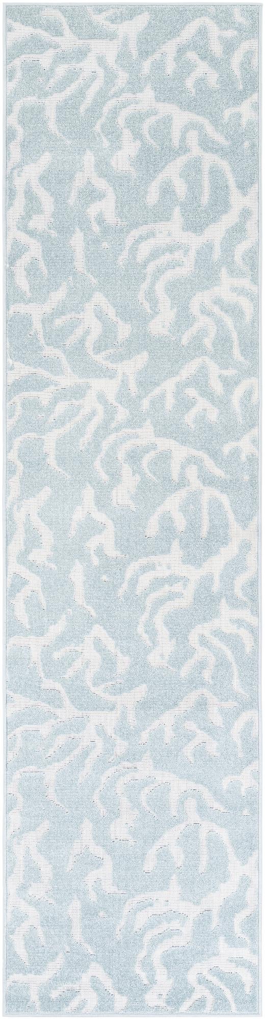 Catalina Cove Outdoor Collection Area Rug -  DelMar Runner Light Blue  lifestyle 45