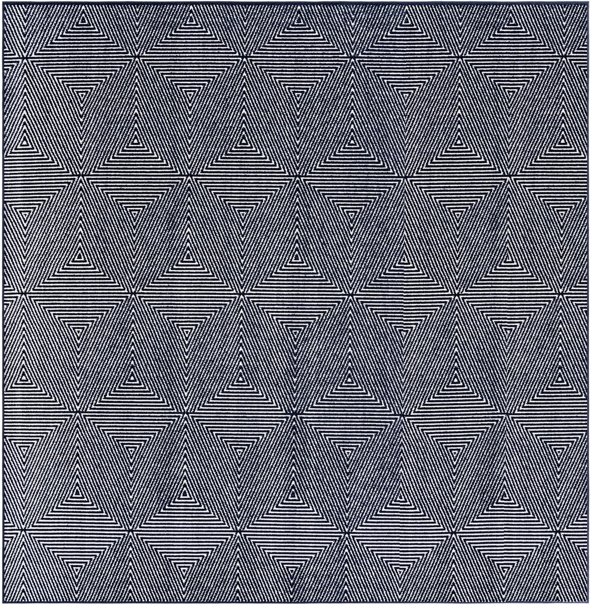 Catalina Cove Outdoor Collection Area Rug -  Hermosa Square Navy Blue  lifestyle 44