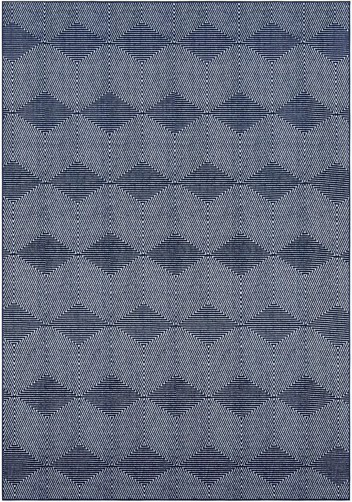 Catalina Cove Outdoor Collection Area Rug -  Hermosa Rectangle Navy Blue Main