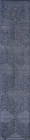 Catalina Cove Outdoor Collection Area Rug -  Hermosa Runner Navy Blue  lifestyle 45