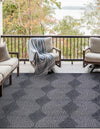 Catalina Cove Outdoor Collection Area Rug -  Hermosa Rectangle Navy Blue  lifestyle 11
