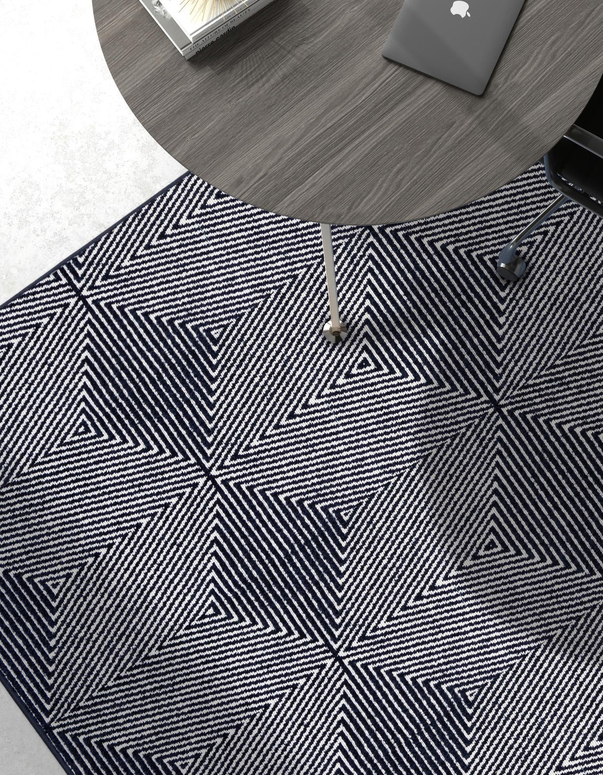 Catalina Cove Outdoor Collection Area Rug -  Hermosa Rectangle Navy Blue  lifestyle 17