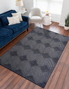 Catalina Cove Outdoor Collection Area Rug -  Hermosa Rectangle Navy Blue  lifestyle 21