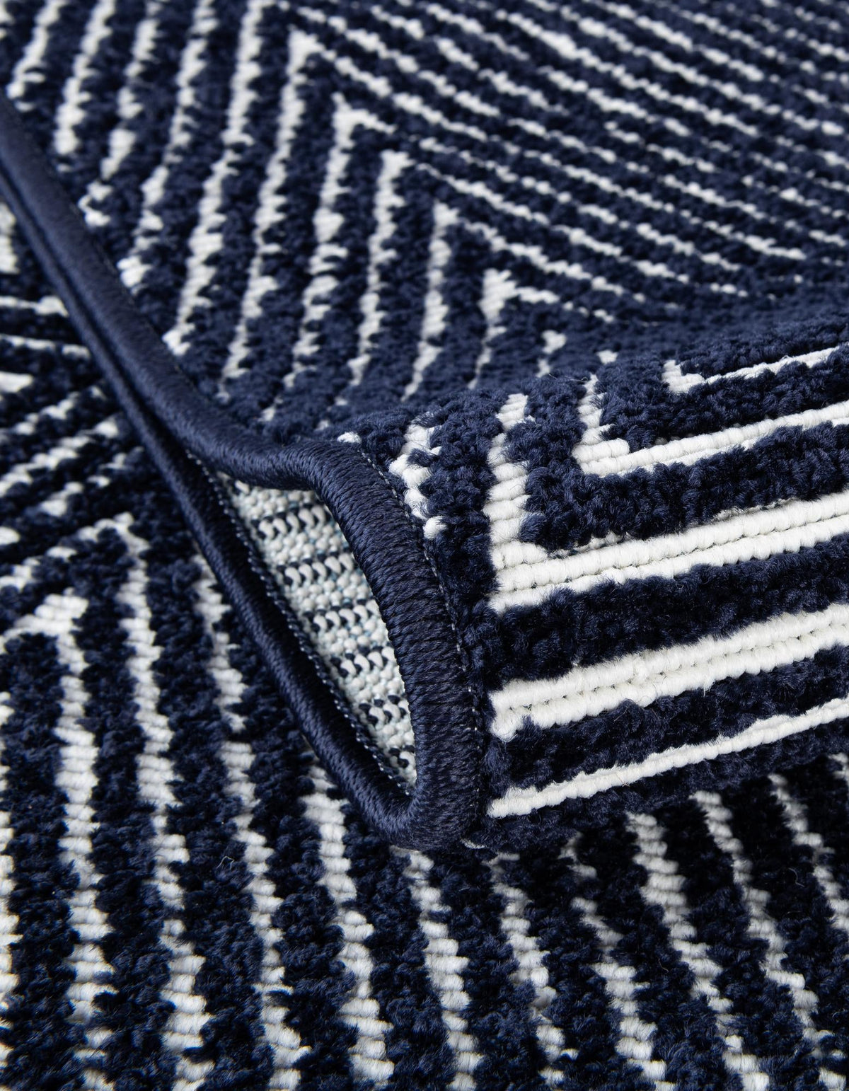 Catalina Cove Outdoor Collection Area Rug -  Hermosa Rectangle Navy Blue  lifestyle 25
