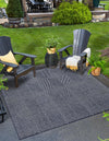 Catalina Cove Outdoor Collection Area Rug -  Hermosa Square Navy Blue  lifestyle 50