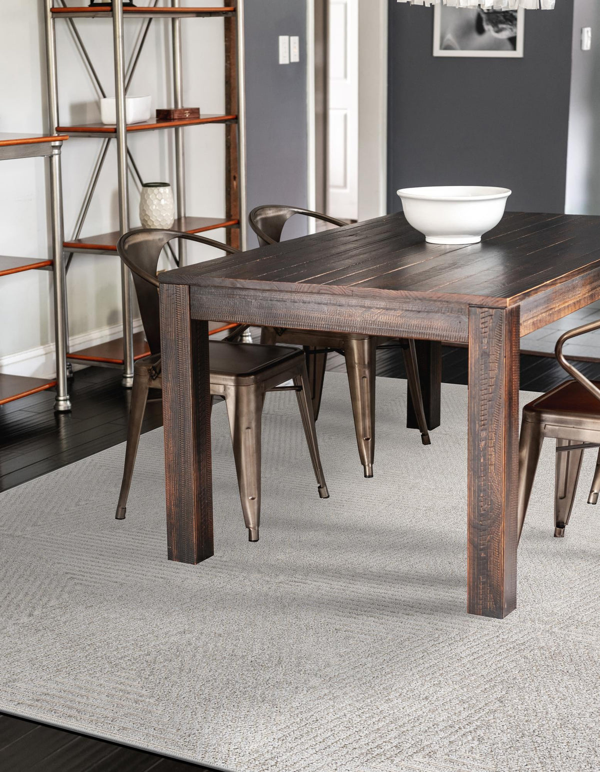Catalina Cove Outdoor Collection Area Rug -  Hermosa Rectangle Gray  lifestyle 6