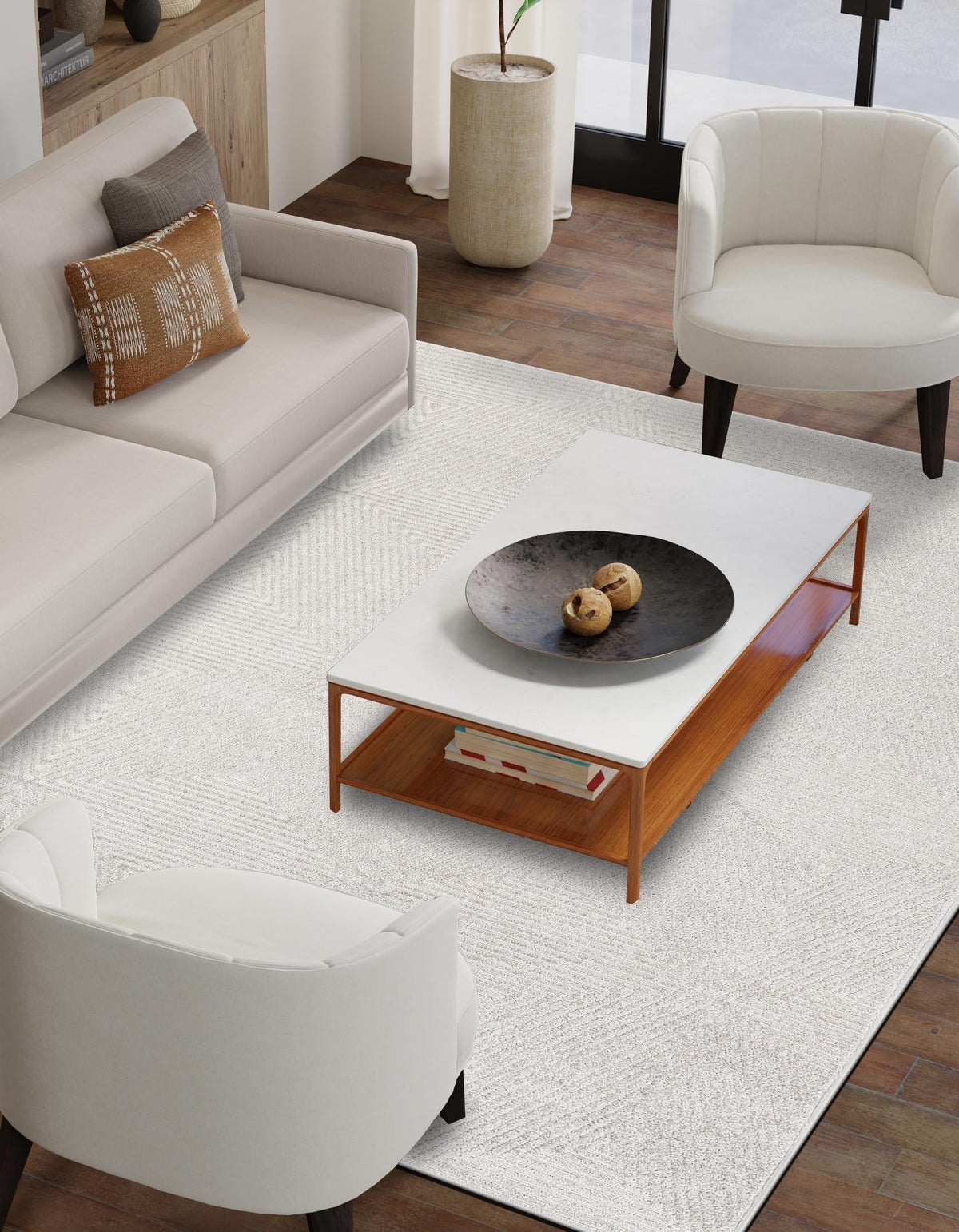 Catalina Cove Outdoor Collection Area Rug -  Hermosa Rectangle Gray  lifestyle 18