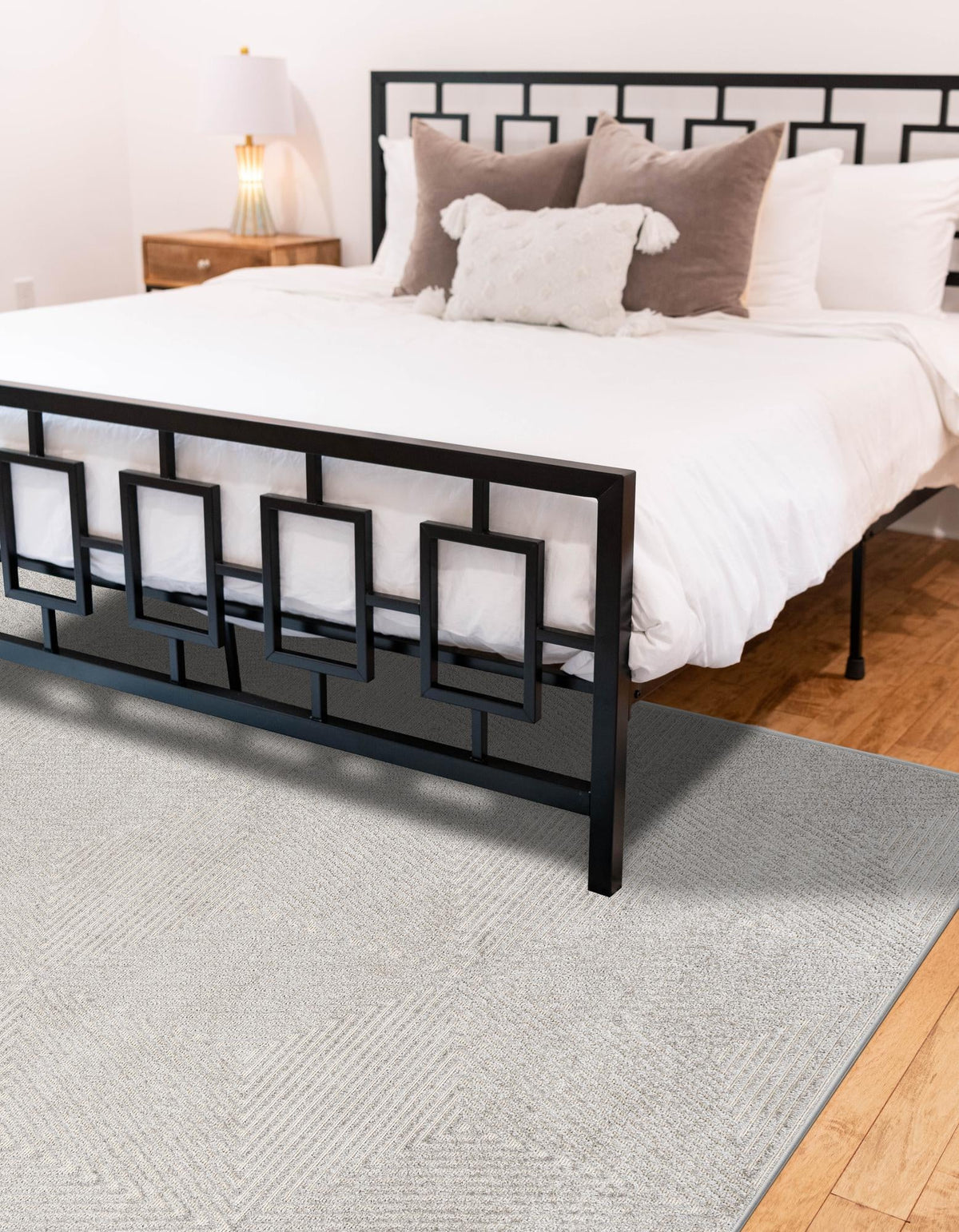 Catalina Cove Outdoor Collection Area Rug -  Hermosa Rectangle Gray  lifestyle 22