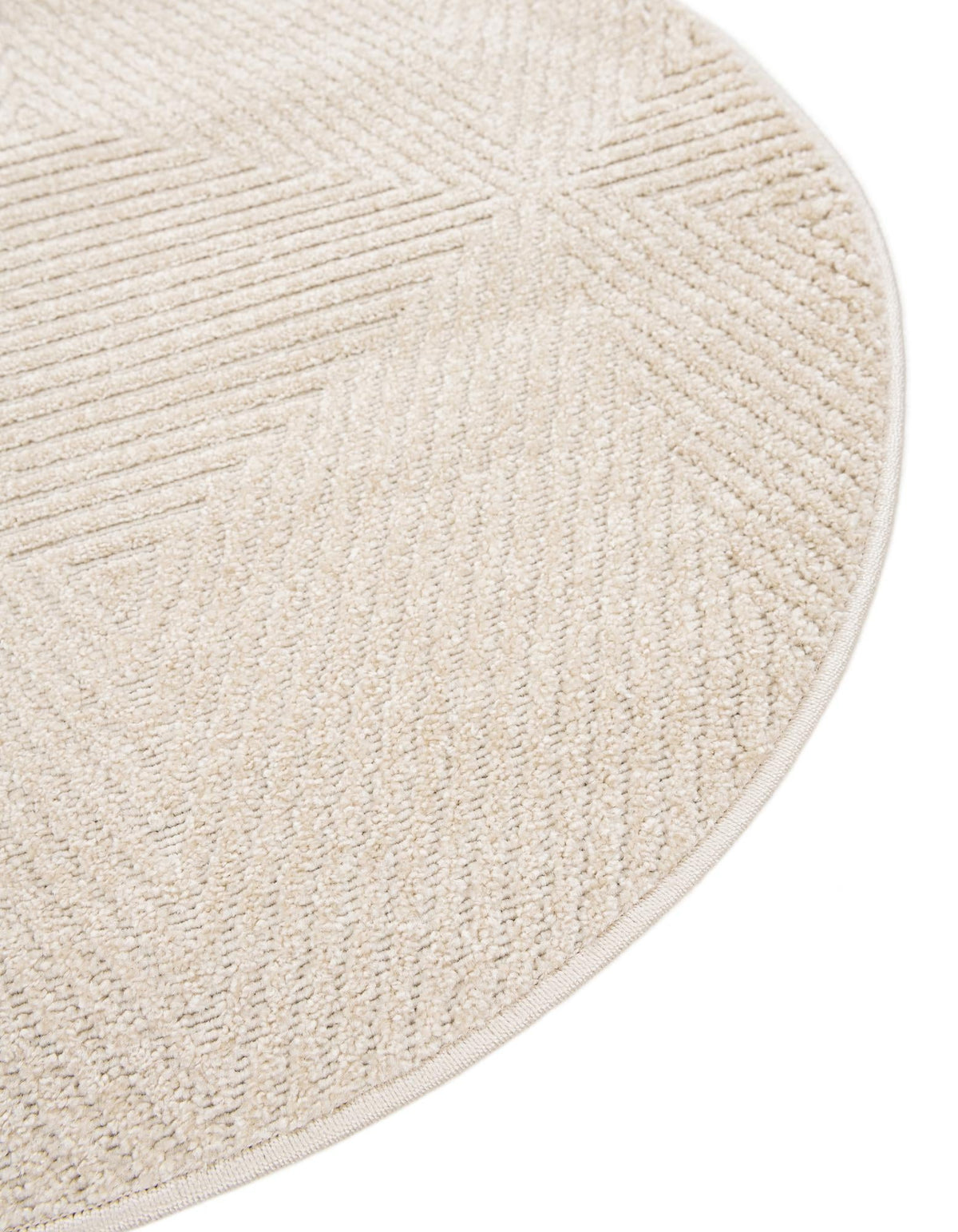 Catalina Cove Outdoor Collection Area Rug -  Hermosa Round Beige  lifestyle 153