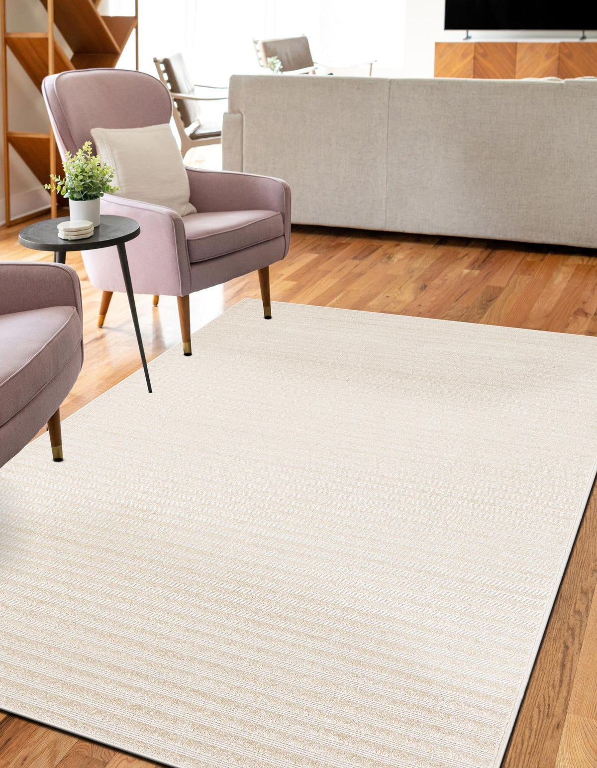 Catalina Cove Outdoor Collection Area Rug -  Zuma Rectangle Beige and Ivory  lifestyle 12