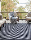 Catalina Cove Outdoor Collection Area Rug -  Zuma Rectangle Navy Blue  lifestyle 23