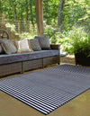 Catalina Cove Outdoor Collection Area Rug -  Zuma Rectangle Navy Blue  lifestyle 31