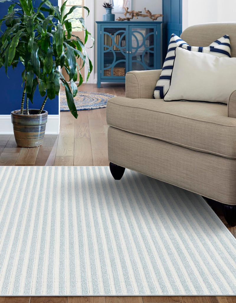 Catalina Cove Outdoor Collection Area Rug -  Zuma Rectangle Light Blue  lifestyle 34