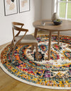 Brighton Terrace Collection Area Rug -  Portslade Round Ivory  lifestyle 51
