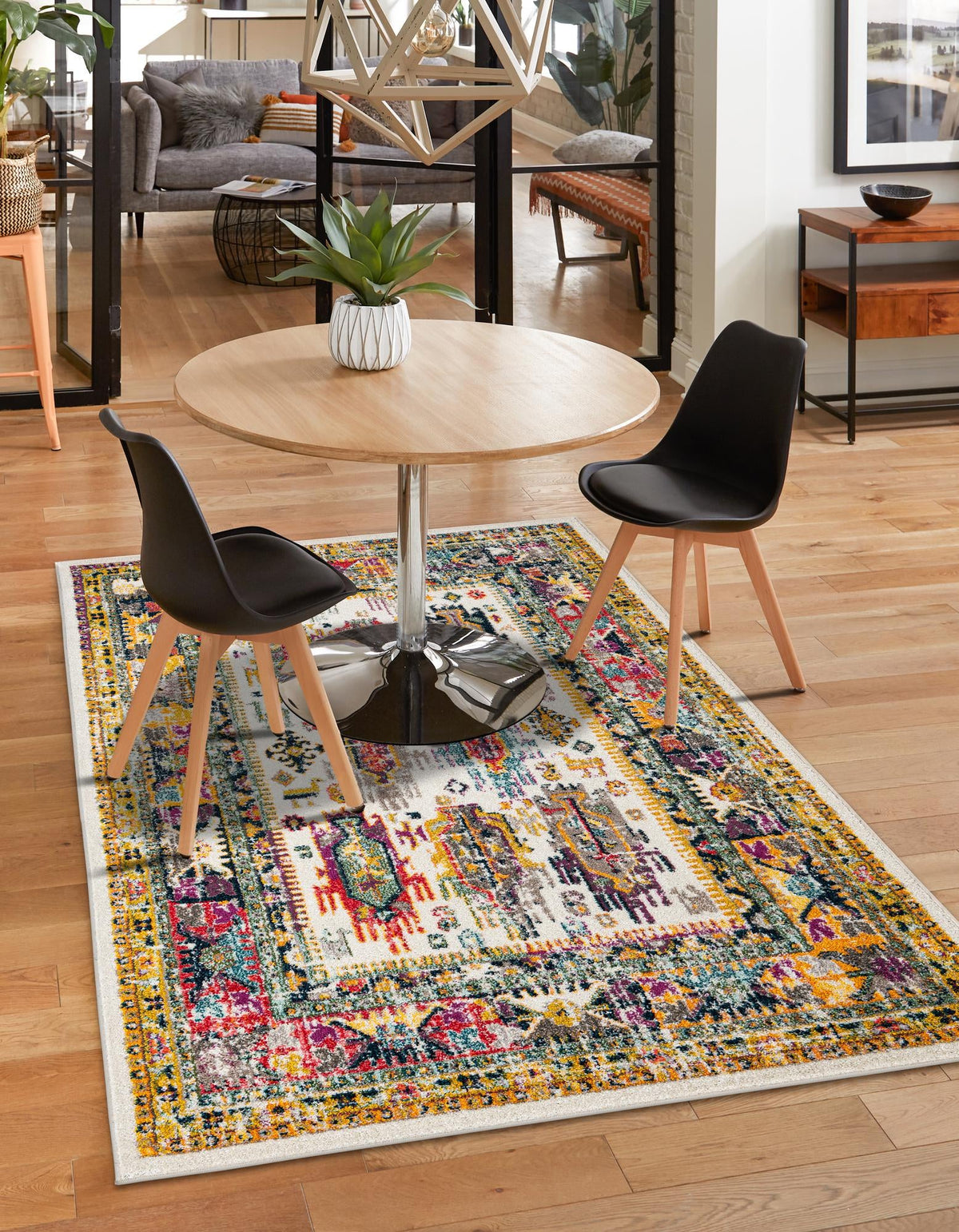 Brighton Terrace Collection Area Rug -  Portslade Rectangle Ivory  lifestyle 3