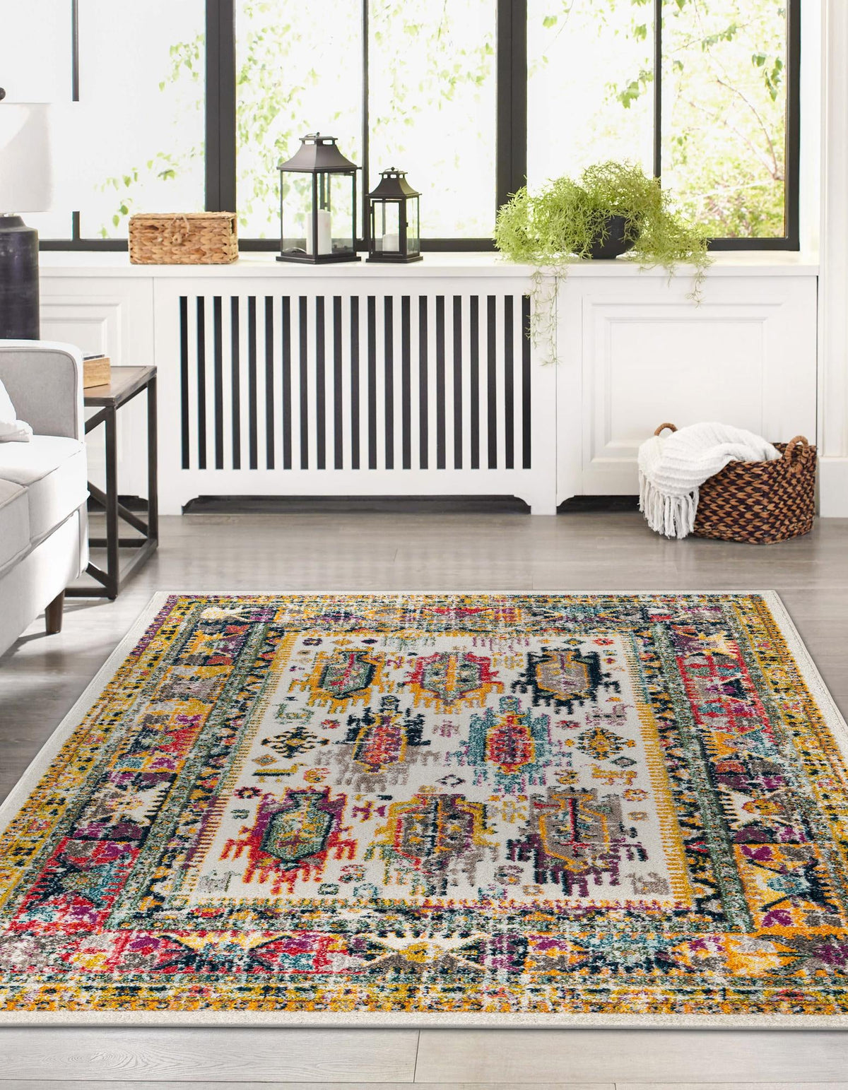 Brighton Terrace Collection Area Rug -  Portslade Rectangle Ivory  lifestyle 11