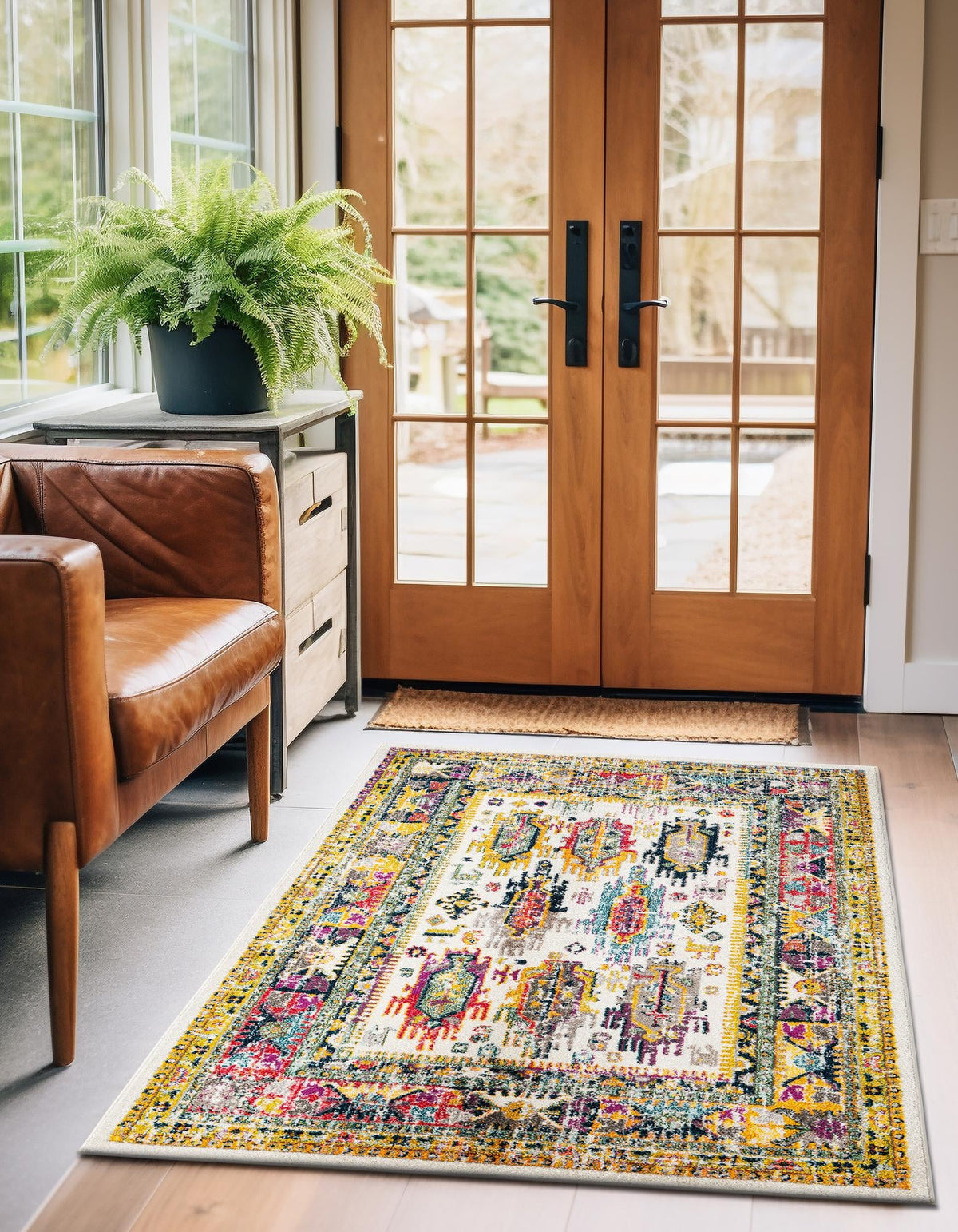 Brighton Terrace Collection Area Rug -  Portslade Rectangle Ivory  lifestyle 13
