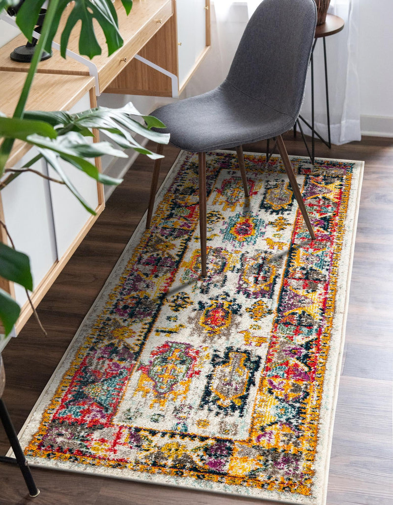 Brighton Terrace Collection Area Rug -  Portslade Runner Ivory  lifestyle 61