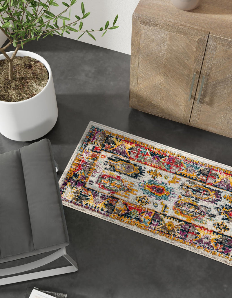 Brighton Terrace Collection Area Rug -  Portslade Runner Ivory  lifestyle 81