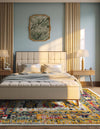 Brighton Terrace Collection Area Rug -  Portslade Square Ivory  lifestyle 52
