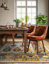 Brighton Terrace Collection Area Rug -  Portslade Square Ivory  lifestyle 72