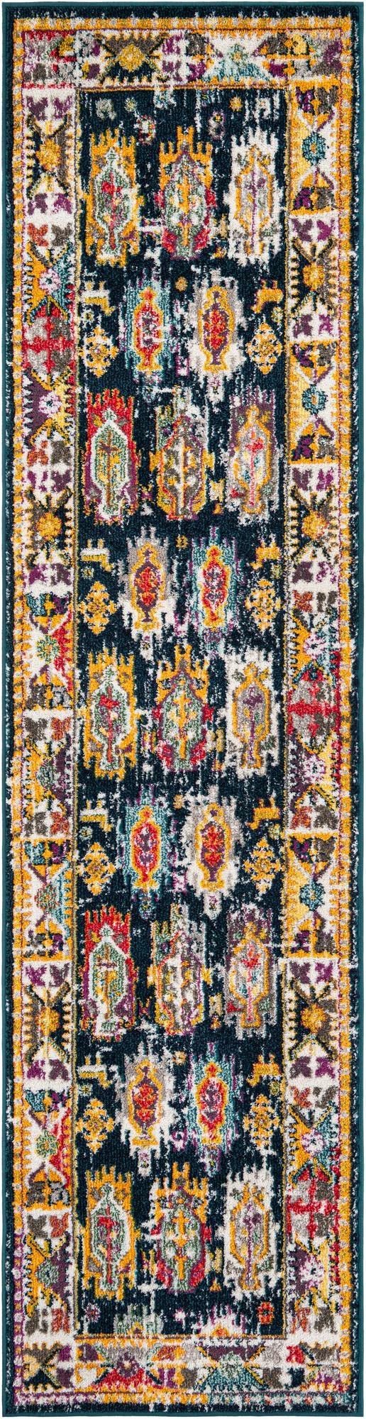 Brighton Terrace Collection Area Rug -  Portslade Runner Navy Blue  lifestyle 46