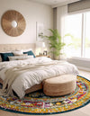 Brighton Terrace Collection Area Rug -  Portslade Round Navy Blue  lifestyle 87
