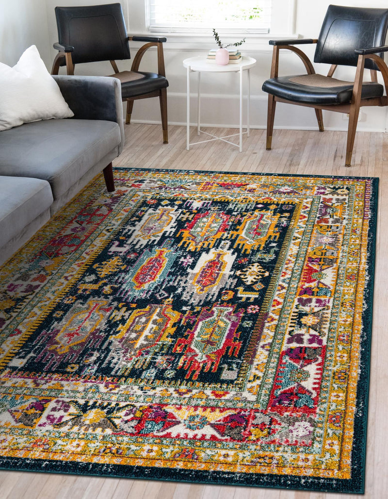 Brighton Terrace Collection Area Rug -  Portslade Rectangle Navy Blue  lifestyle 4