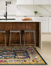Brighton Terrace Collection Area Rug -  Portslade Rectangle Navy Blue  lifestyle 16