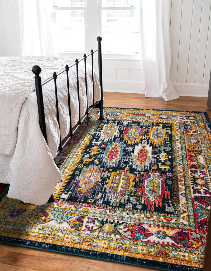 Brighton Terrace Collection Area Rug -  Portslade Rectangle Navy Blue  lifestyle 22