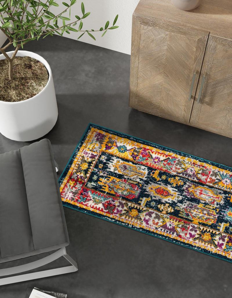 Brighton Terrace Collection Area Rug -  Portslade Runner Navy Blue  lifestyle 74