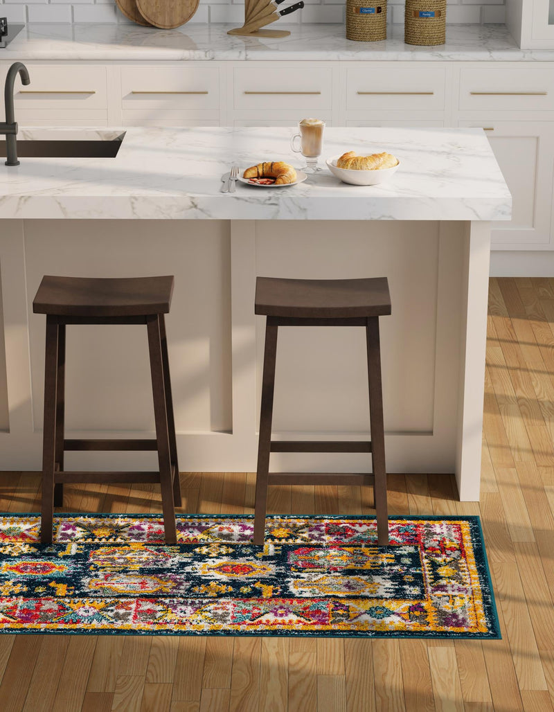 Brighton Terrace Collection Area Rug -  Portslade Runner Navy Blue  lifestyle 78