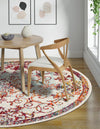 Brighton Terrace Collection Area Rug -  Saltdean Round Ivory  lifestyle 57