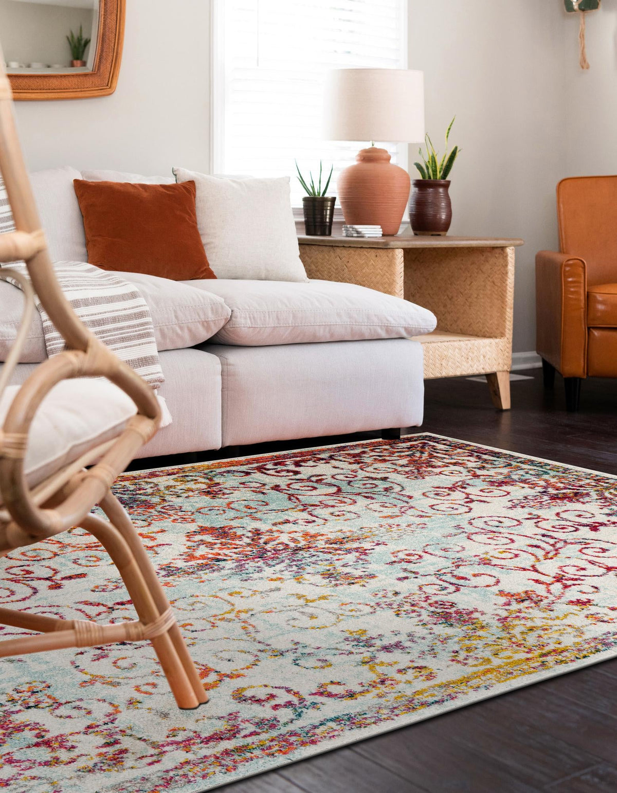 Brighton Terrace Collection Area Rug -  Saltdean Rectangle Ivory  lifestyle 8