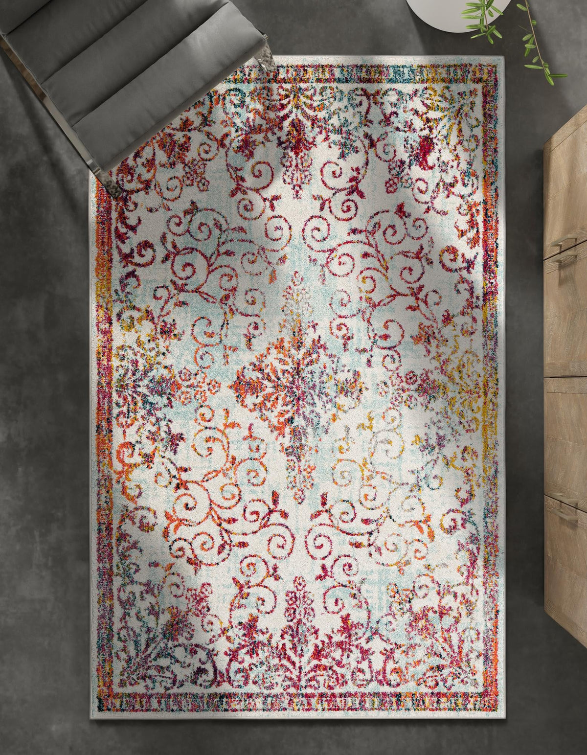 Brighton Terrace Collection Area Rug -  Saltdean Rectangle Ivory  lifestyle 42