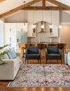 Brighton Terrace Collection Area Rug -  Saltdean Square Ivory  lifestyle 61