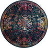 Brighton Terrace Collection Area Rug -  Saltdean Round Navy Blue  lifestyle 43