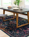 Brighton Terrace Collection Area Rug -  Saltdean Rectangle Navy Blue  lifestyle 15