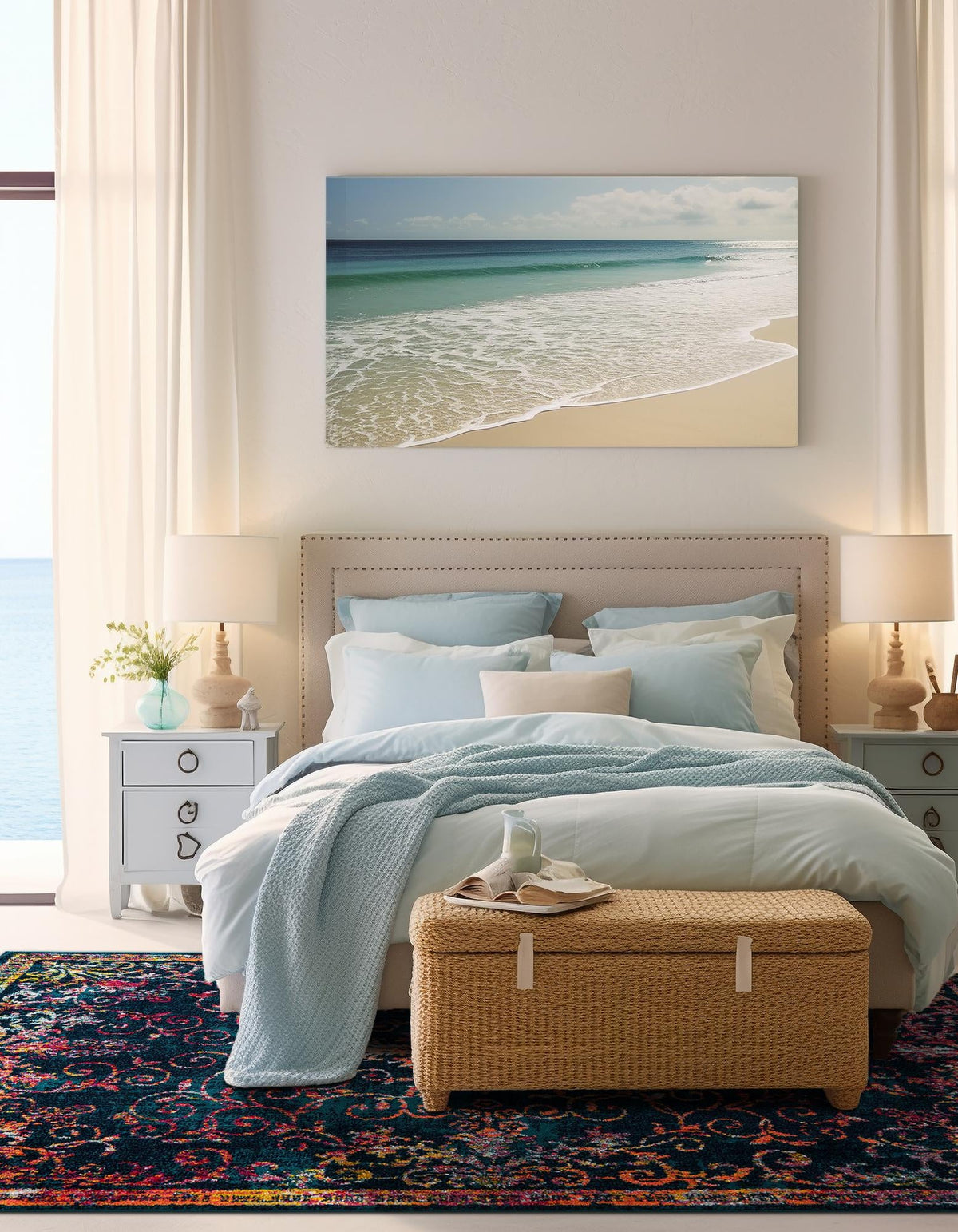 Brighton Terrace Collection Area Rug -  Saltdean Rectangle Navy Blue  lifestyle 19