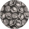 Seaside Haven Rugs Collection Area Rug -  Lighthouse Round Black and White  lifestyle 49