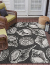 Seaside Haven Rugs Collection Area Rug -  Lighthouse (Black and White) Rectangle Black and White  lifestyle 5