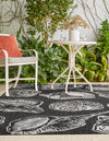 Seaside Haven Rugs Collection Area Rug -  Lighthouse (Black and White) Rectangle Black and White  lifestyle 6