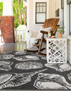 Seaside Haven Rugs Collection Area Rug -  Lighthouse (Black and White) Rectangle Black and White  lifestyle 10