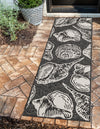 Seaside Haven Rugs Collection Area Rug -  Lighthouse (Black and White) Runner Black and White  lifestyle 0