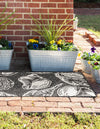 Seaside Haven Rugs Collection Area Rug -  Lighthouse (Black and White) Runner Black and White  lifestyle 8
