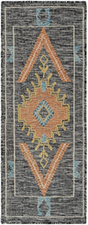 Caspian Wool Collection Area Rug - Ephesus Runner Charcoal Gray  lifestyle 39