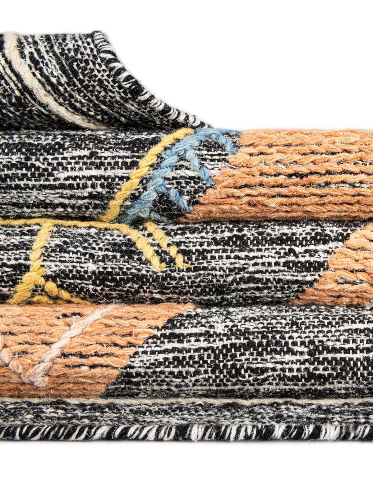 Anatolian Tapestry Wool Collection Area Rug - Ephesus Rectangle Charcoal Gray  lifestyle 21
